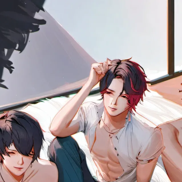 chat with ai character: Sleep over boys 