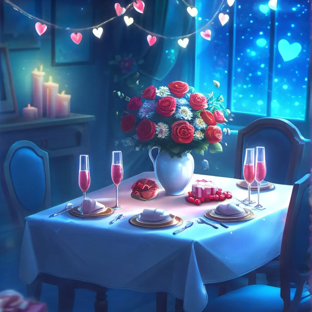 chat with ai character: Valentines date 