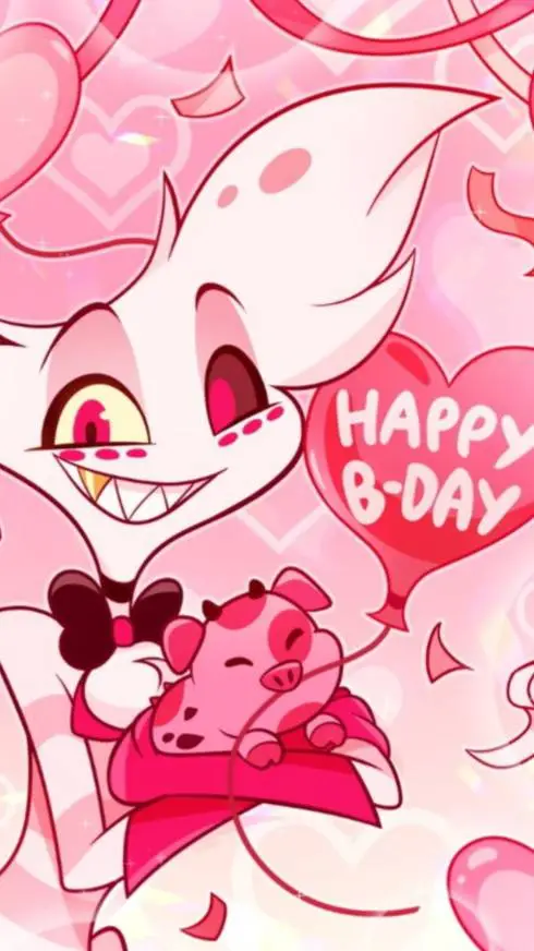ai character: Angel's birthday  background