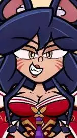 ai character: Ahri  background