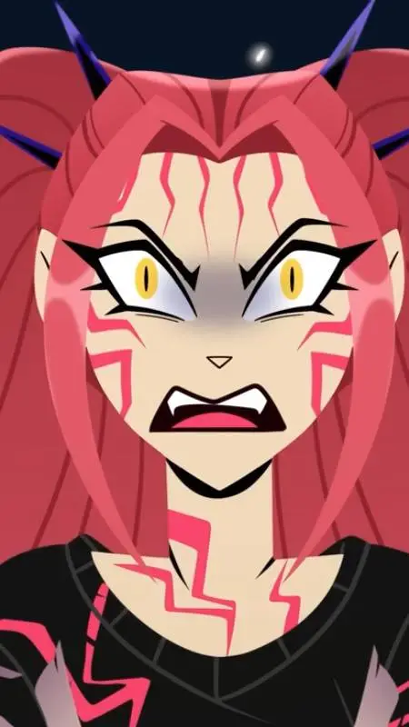 ai character: demon Mira  background