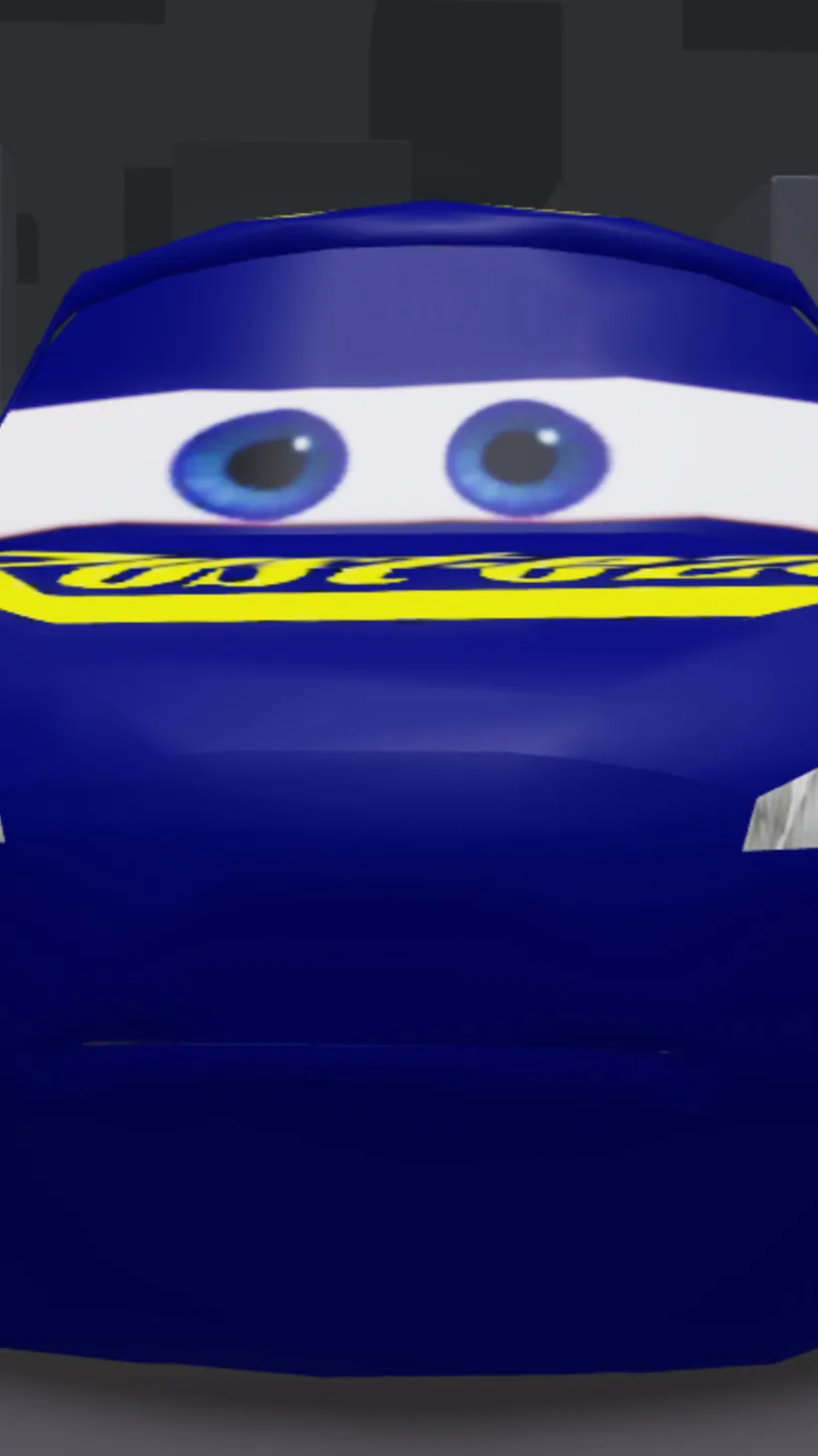 ai character: ThunderMcVroomvrom background