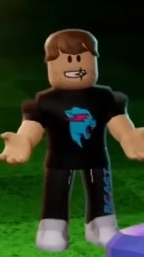 ai character: MrBeast background