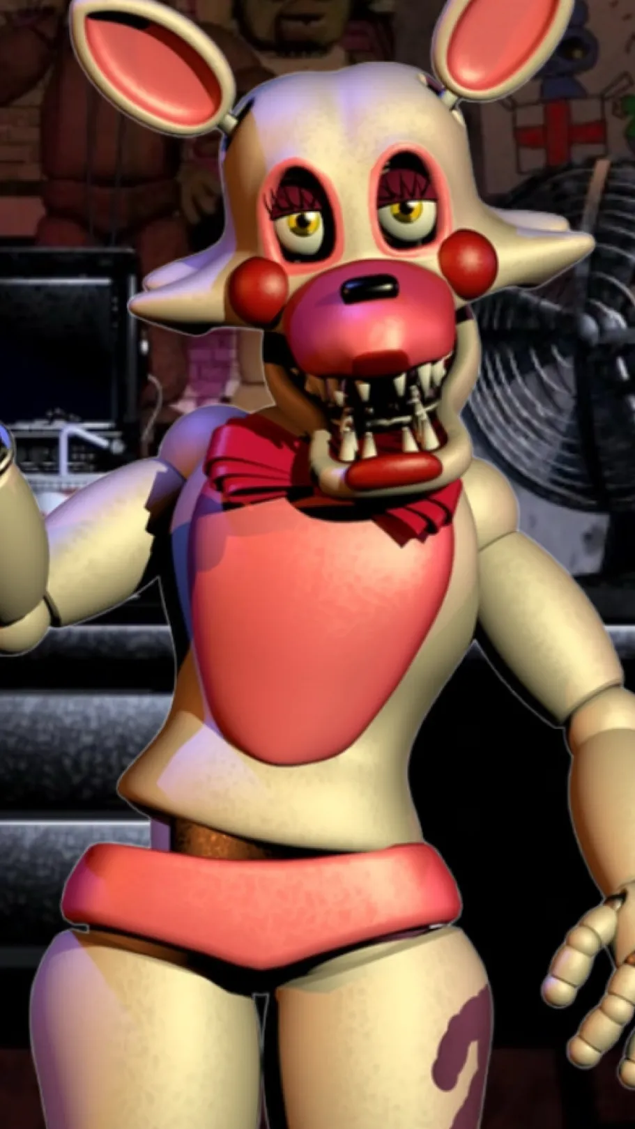 ai character: Toy Foxy background