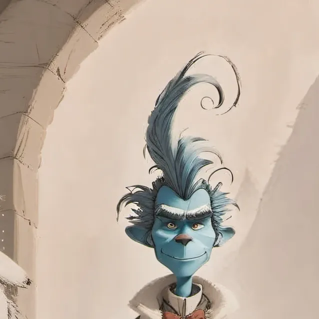 chat with ai character: blue grinch