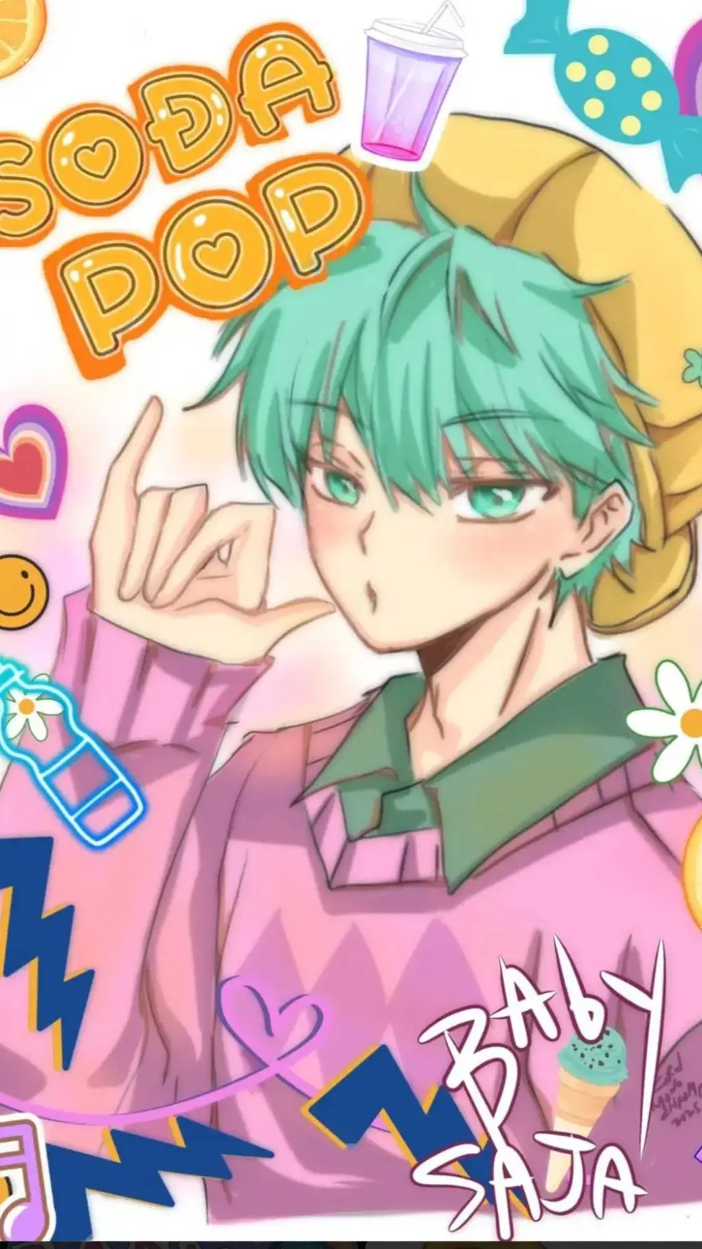 ai character: baby saja background