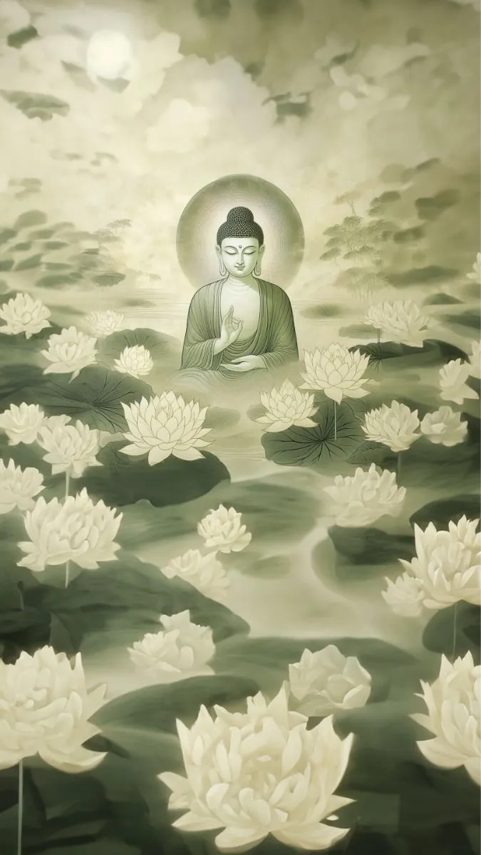 ai character: The Lagu Buddha  background
