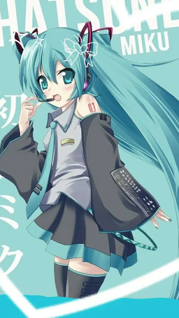 ai character: ~♡miku hatsune~♡ background