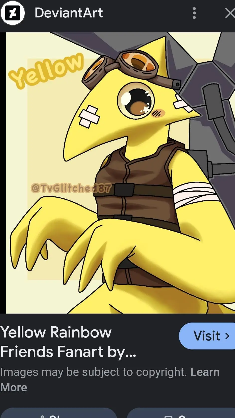 ai character: yellow  background