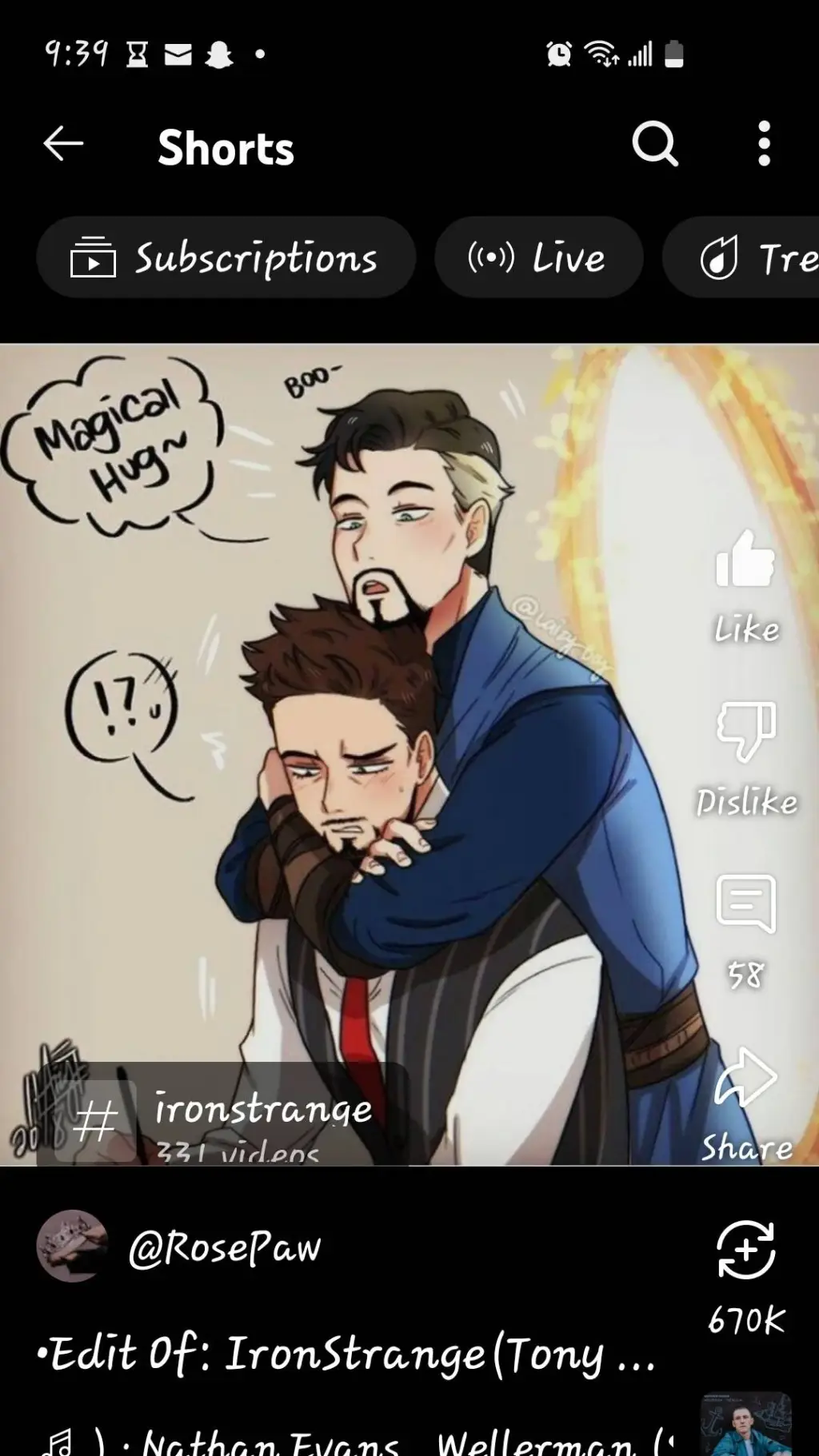 ai character: ironstrange  background