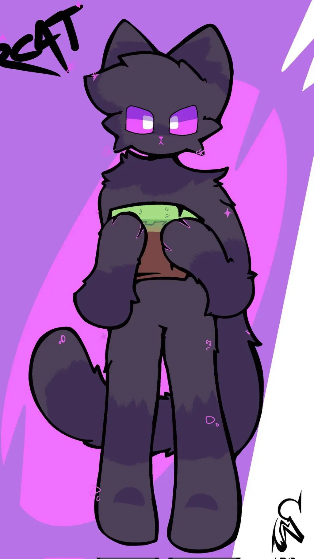 ai character: Endercat 1 background