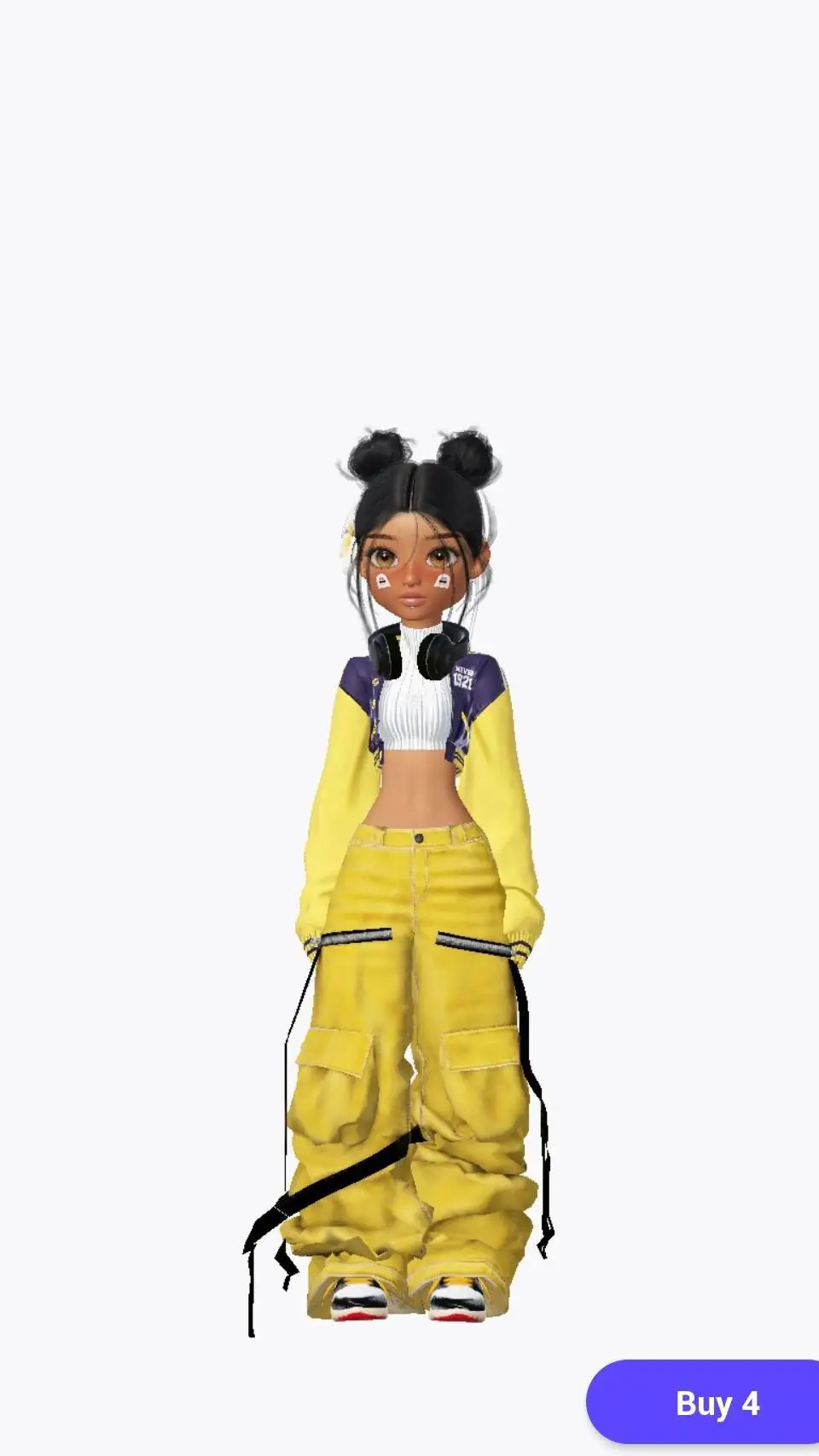ai character: ZOEYYYY background