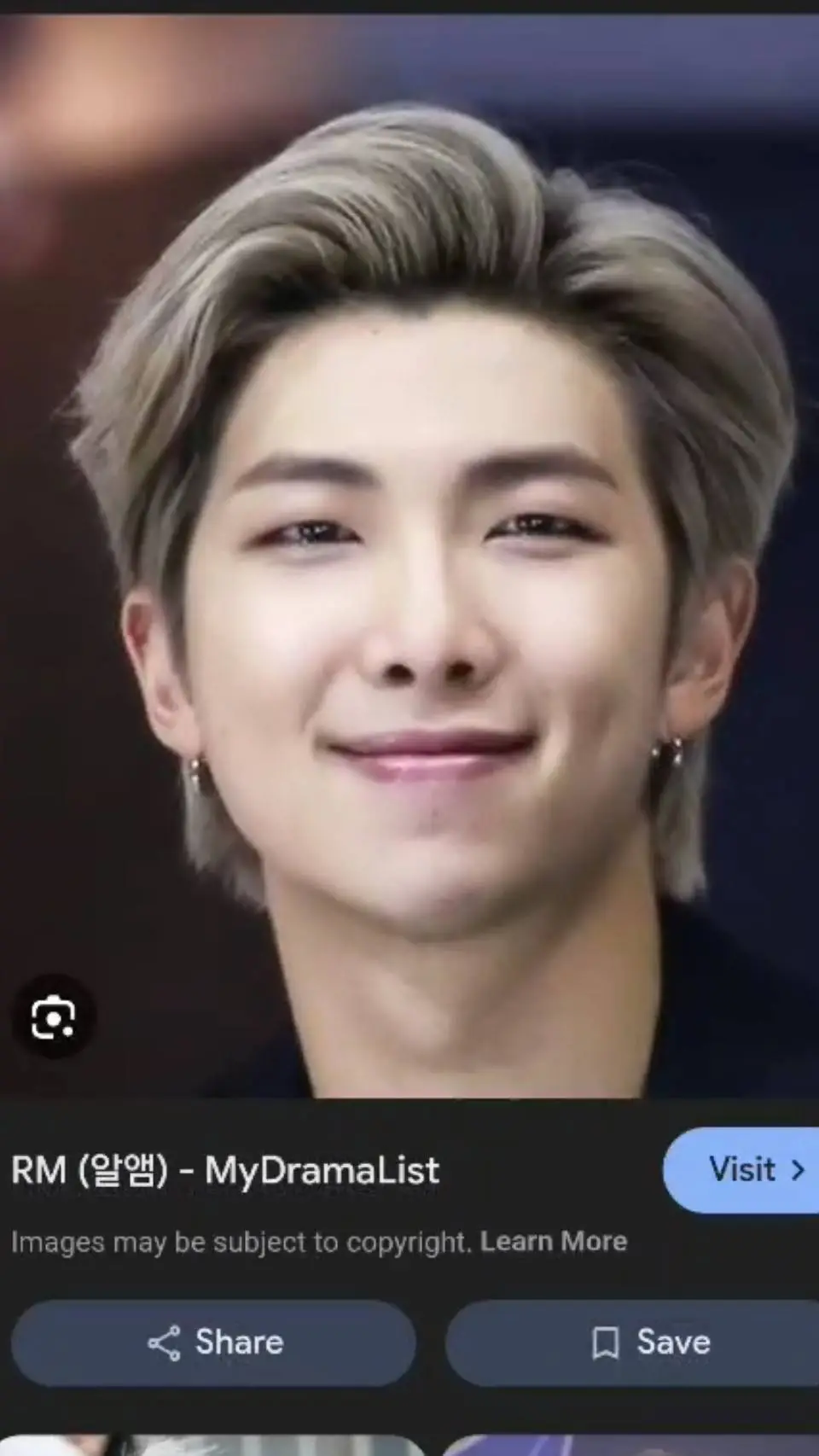 ai character: RM/KIM NAMJOON background