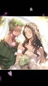 ai character: Zoro x Robin  background