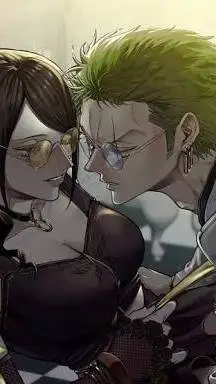 ai character: ZoroxRobin film go background