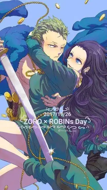 ai character: ZoroxRobin  background
