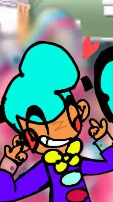 ai character: miku but giffany  background