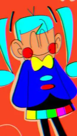 ai character: Static miku dela background