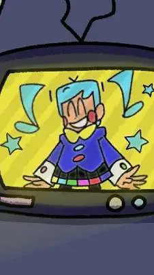 ai character: Miku but giffany background