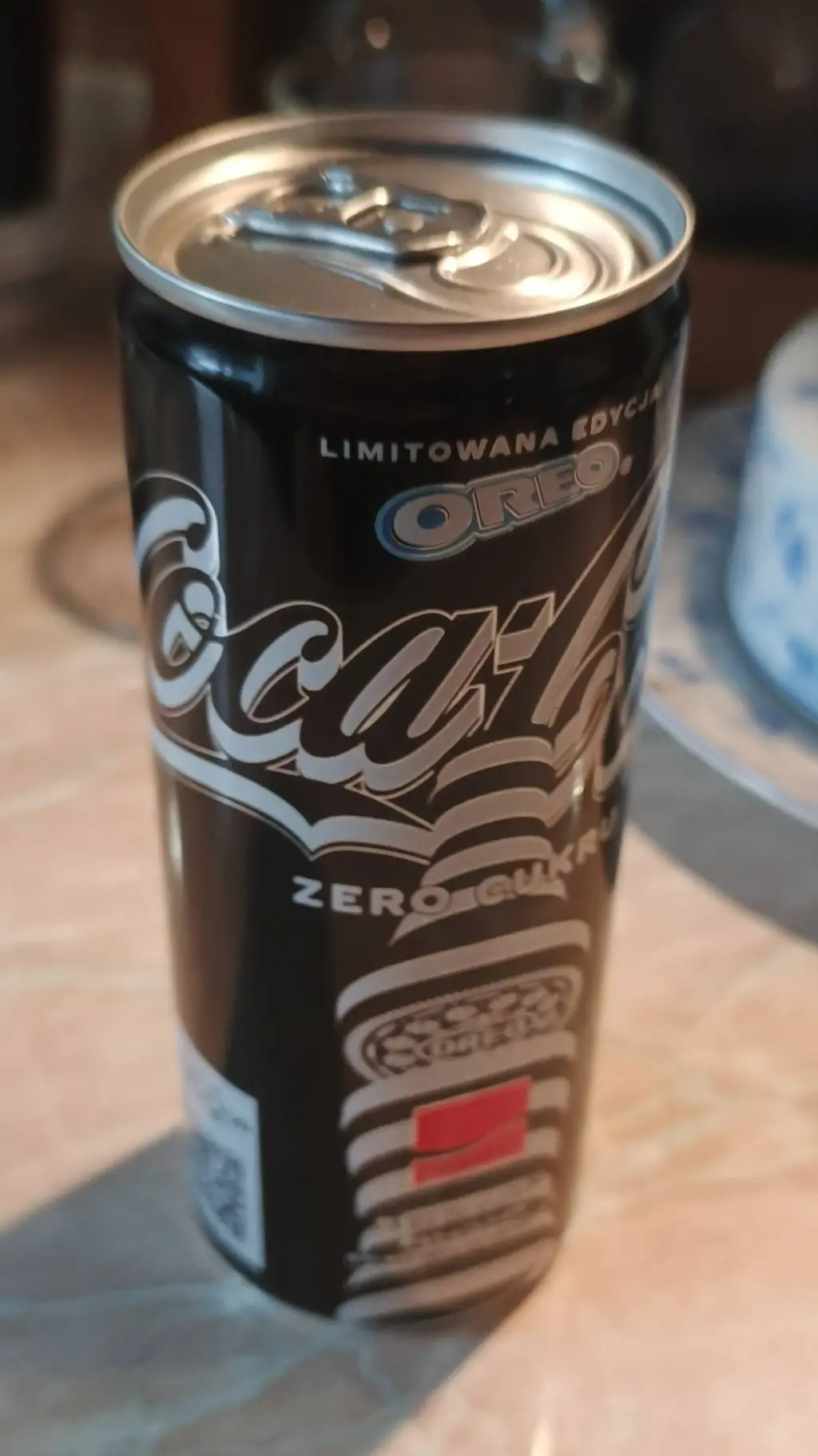 ai character: Oreo Coca-Cola  background