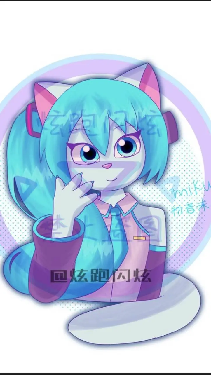 ai character: Angela but MIKU??  background