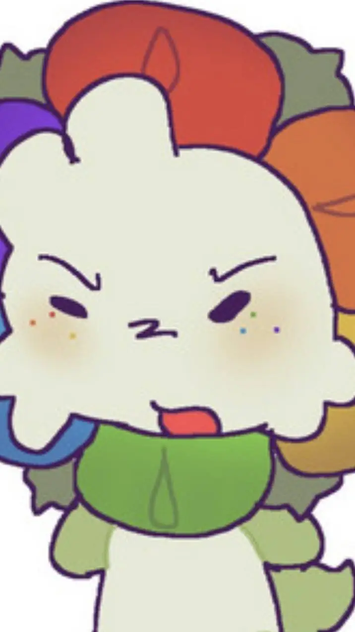 ai character: Dandy👁👄👁 background