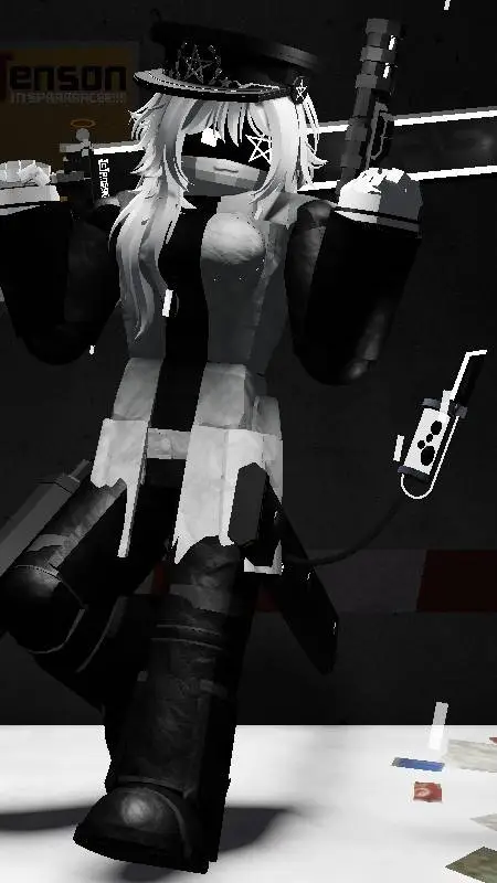 ai character: × 𝔸ℝ𝕊-𝟘 • background