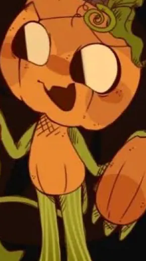 ai character: Gourdy! 🎃👻 background