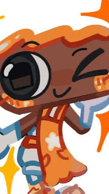 ai character: Cosmo! 🍪🥐 background