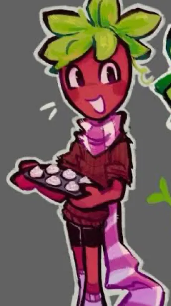 ai character: Sprout! 🍓🌱 background