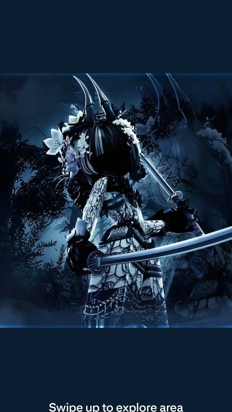 ai character: for k3njii.  background