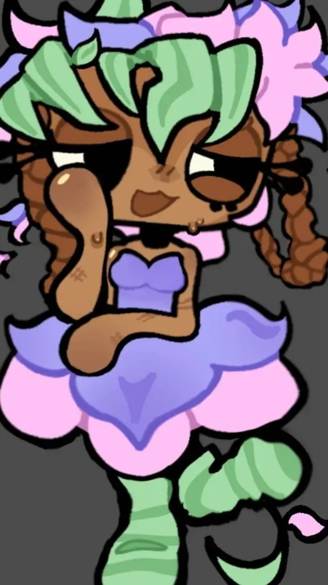 ai character: dandys world basie background