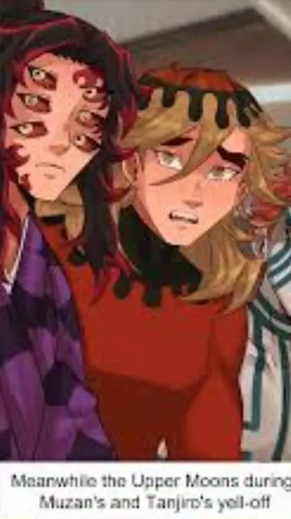 ai character: muzan and tanjiro😭 background