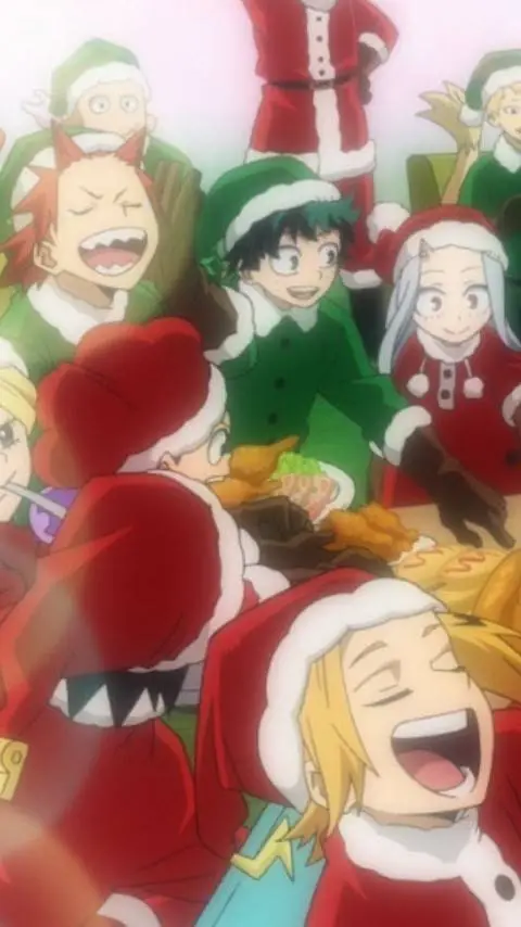 ai character: MHA Christmas 🤩 background
