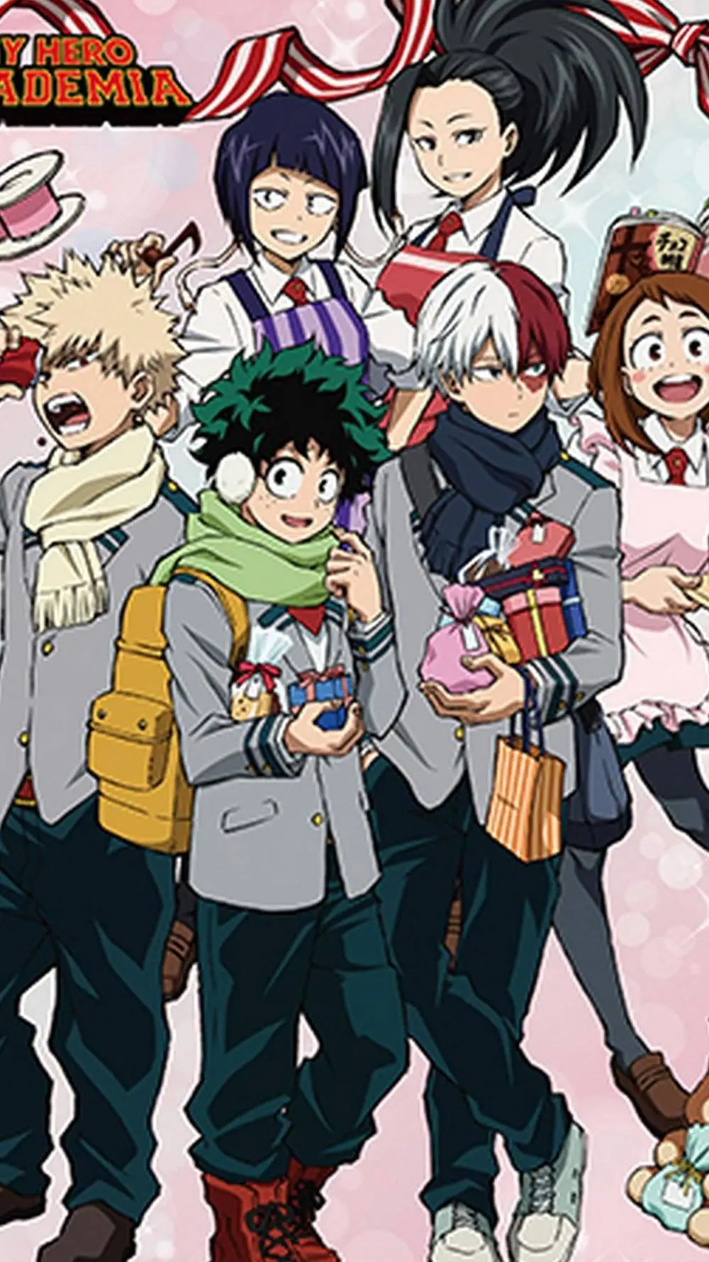 ai character: MHA Valentines Day background