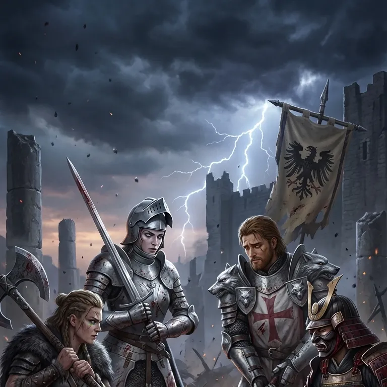 chat with ai character: 4 warriors