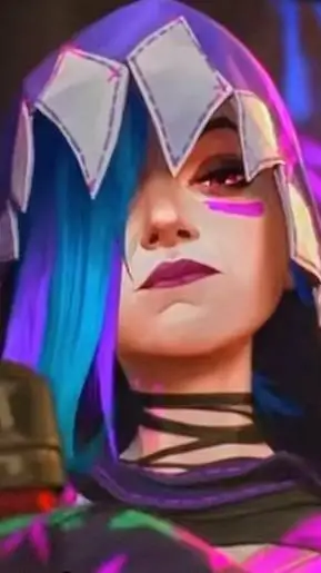 ai character: Jinx/powder background