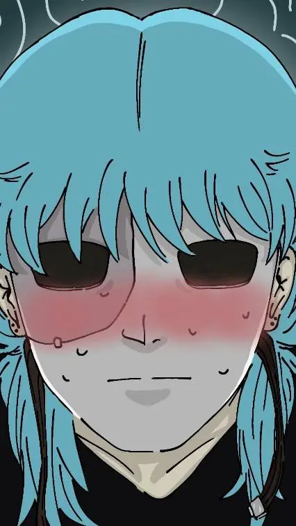 ai character: SALLY FACE!!!!!!  background