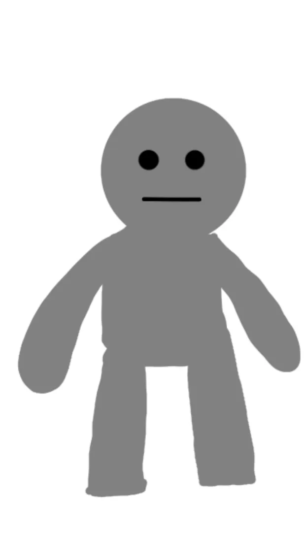 ai character: Grayey background