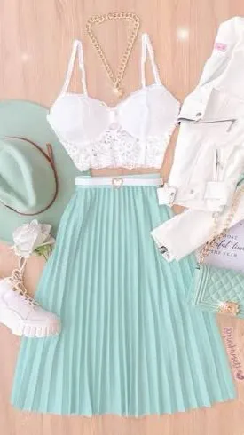 ai character: Girl clothing background