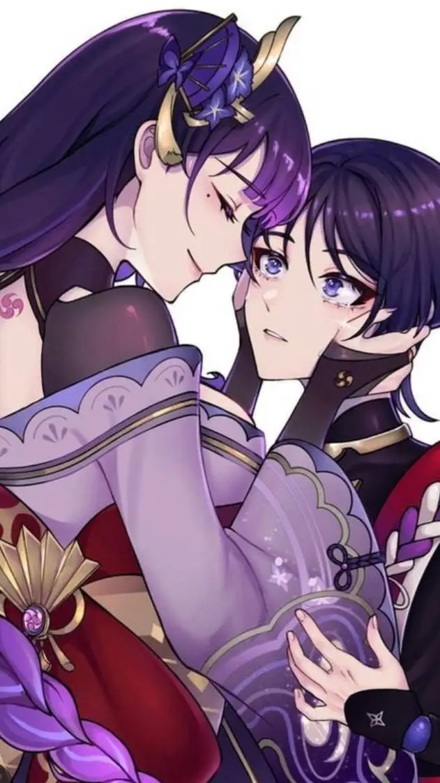 ai character: Ei & Scaramouche 💞 background