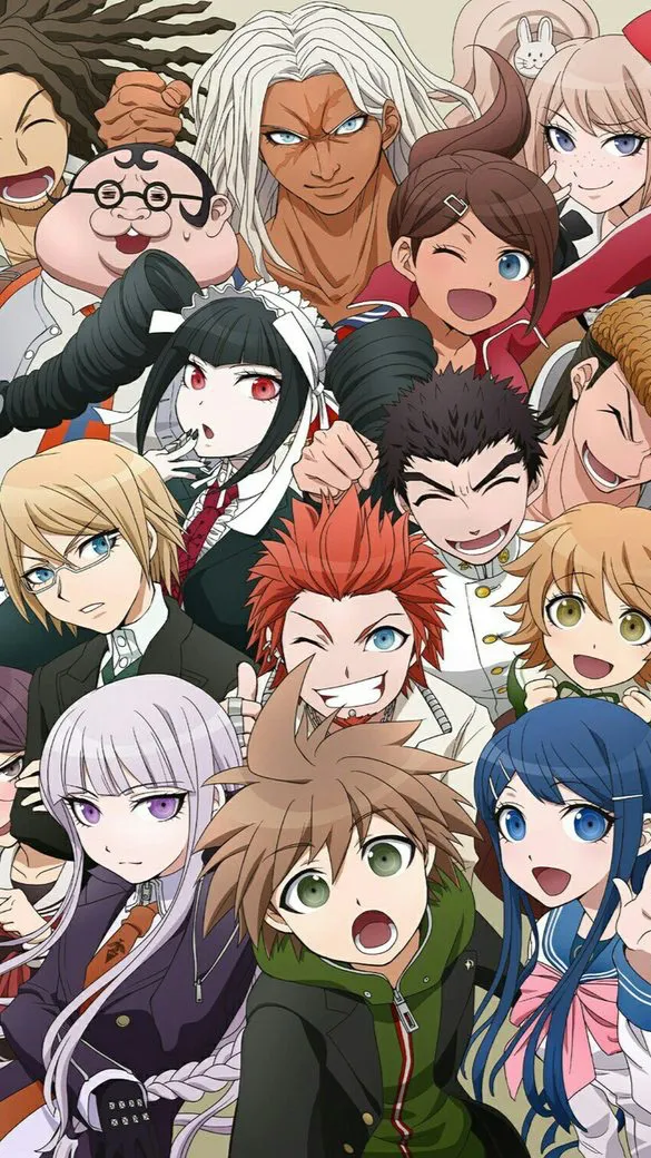 ai character: Danganronpa school background