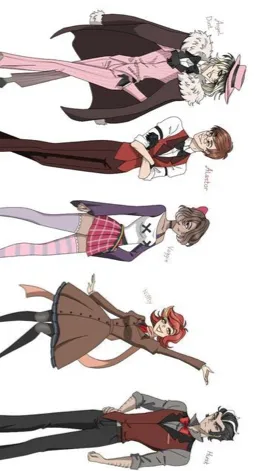 ai character: HH (human) + FNAF  background