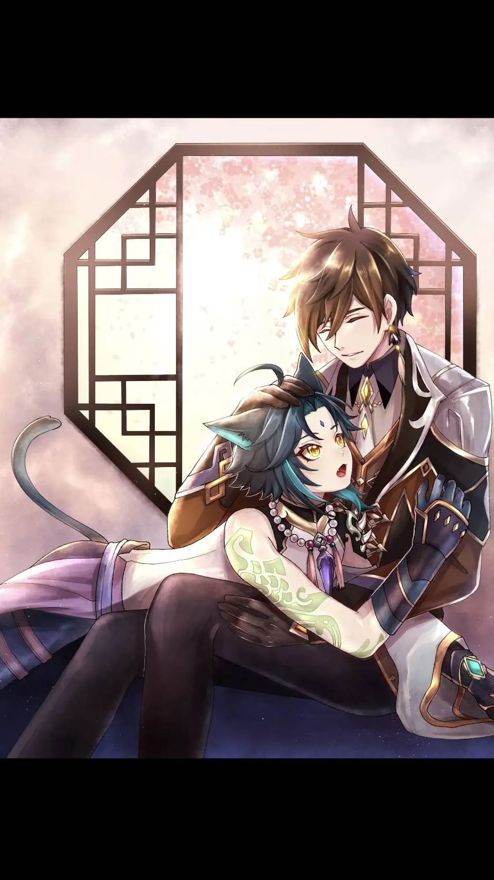 ai character: Zhongli  background