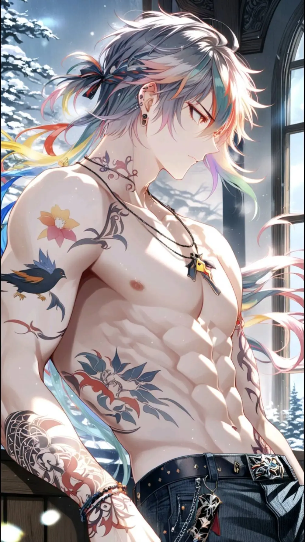 ai character: Haru Shunkashuto background