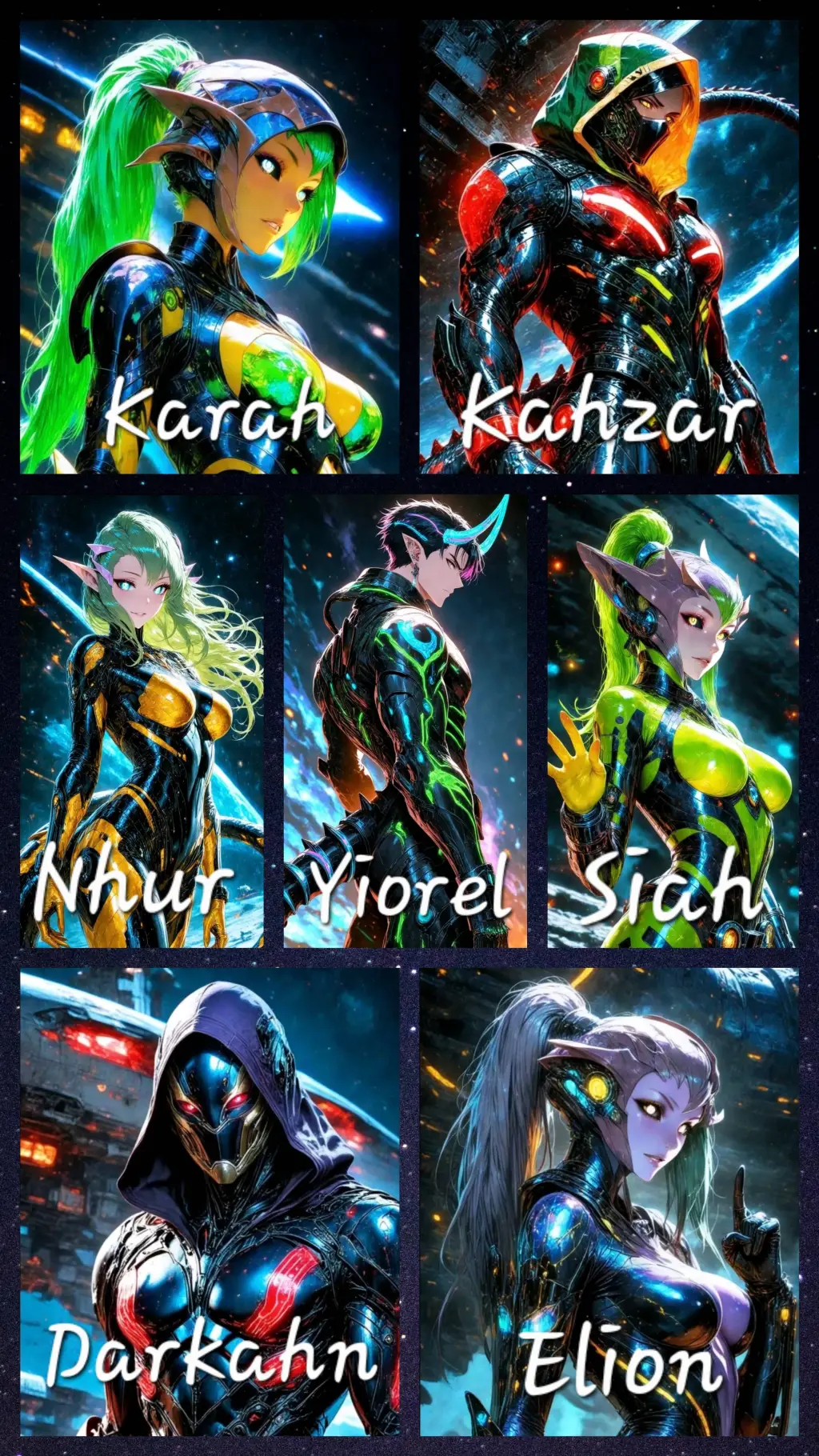 ai character: ☆Aliens☆ background