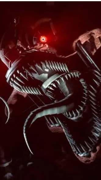 ai character: Nightmare foxy background