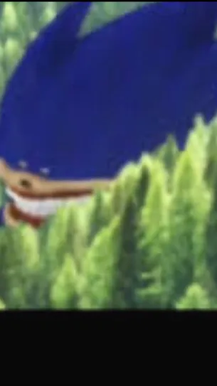 ai character: Shin sonic  background