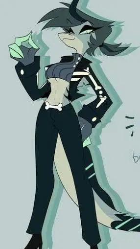 ai character: female chaz♀️ background