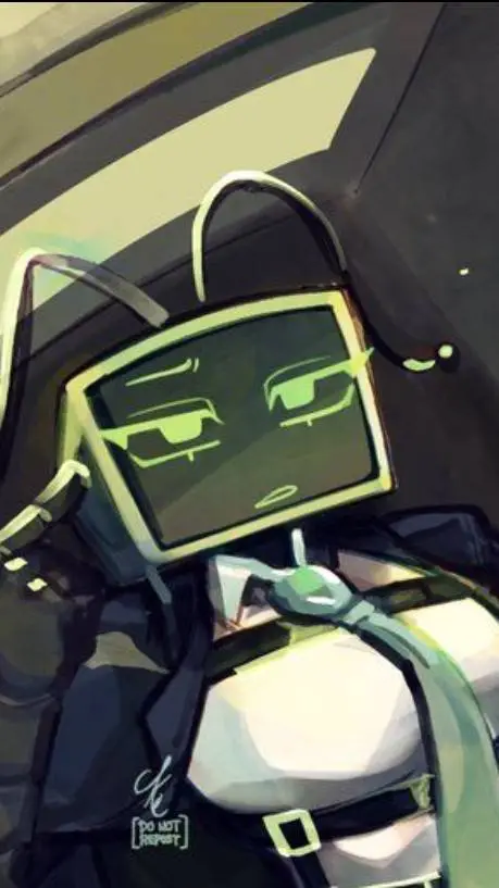 ai character: Vee Version One background